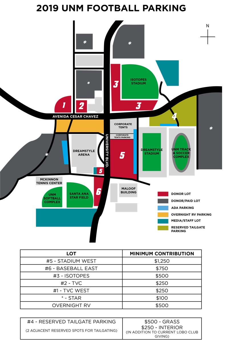 Lobo Football Seating Chart