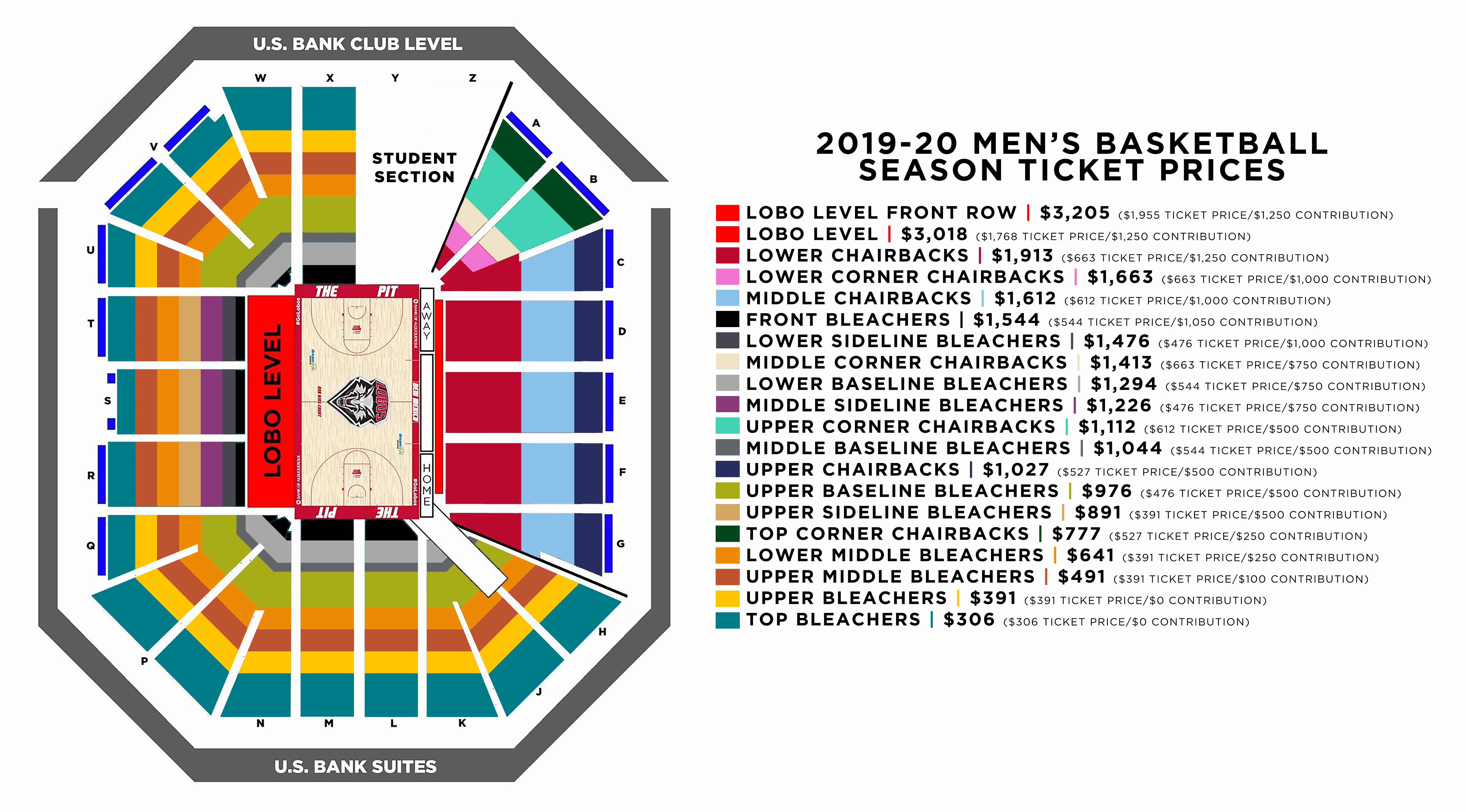 Albuquerque Pit Seating Chart