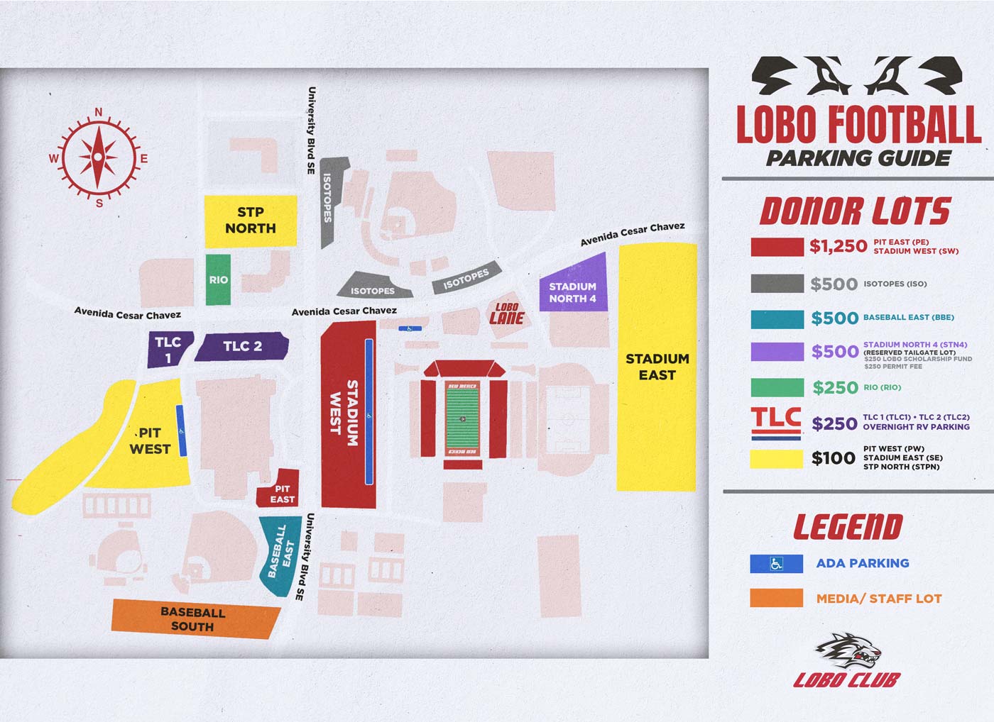 Football Parking map