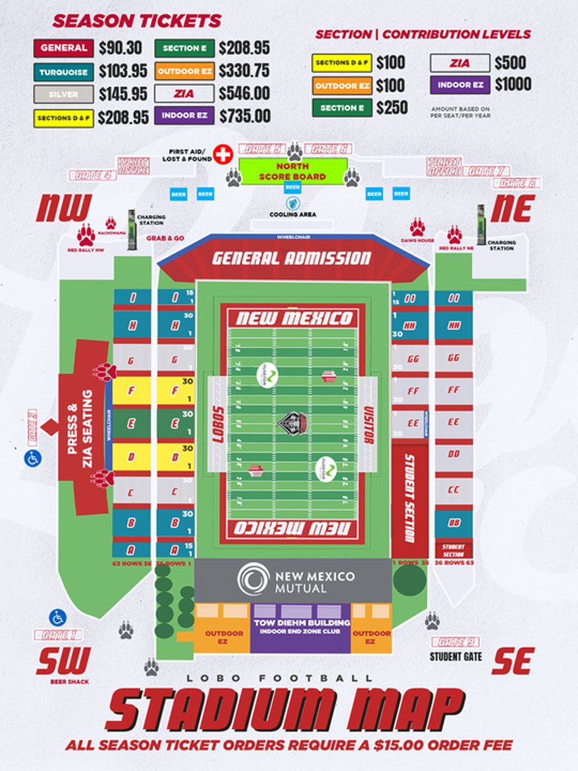 football stadium map